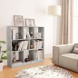 vidaXL Bücherregal Betongrau 97,5x29,5x100 cm Holzwerkstoff vidaXL Bücherregal Betongrau 97,5x29,5x100 cm Holzwerkstoff