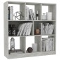vidaXL Bücherregal Betongrau 97,5x29,5x100 cm Holzwerkstoff vidaXL Bücherregal Betongrau 97,5x29,5x100 cm Holzwerkstoff