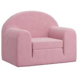 Schlafsofa für Kinder Rosa Weicher Plüsch