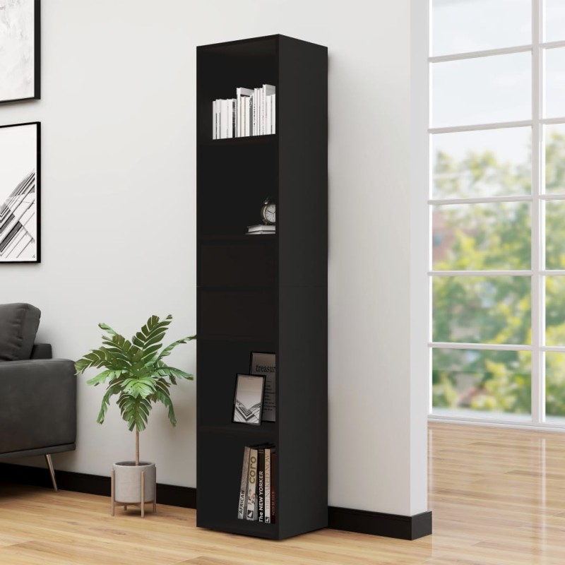 vidaXL Bücherregal Schwarz 36x30x171 cm Holzwerkstoff vidaXL Bücherregal Schwarz 36x30x171 cm Holzwerkstoff