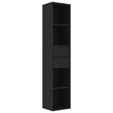 vidaXL Bücherregal Schwarz 36x30x171 cm Holzwerkstoff