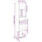 vidaXL Bücherregal Schwarz 36x30x171 cm Holzwerkstoff vidaXL Bücherregal Schwarz 36x30x171 cm Holzwerkstoff