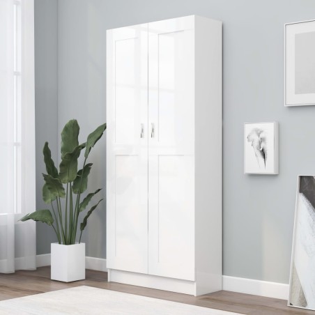 vidaXL Bücherschrank Weiß 82,5x30,5x185,5 cm Holzwerkstoff