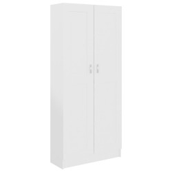 vidaXL Bücherschrank Weiß 82,5x30,5x185,5 cm Holzwerkstoff