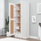 vidaXL Bücherschrank Weiß 82,5x30,5x185,5 cm Holzwerkstoff vidaXL Bücherschrank Weiß 82,5x30,5x185,5 cm Holzwerkstoff