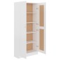 vidaXL Bücherschrank Weiß 82,5x30,5x185,5 cm Holzwerkstoff vidaXL Bücherschrank Weiß 82,5x30,5x185,5 cm Holzwerkstoff