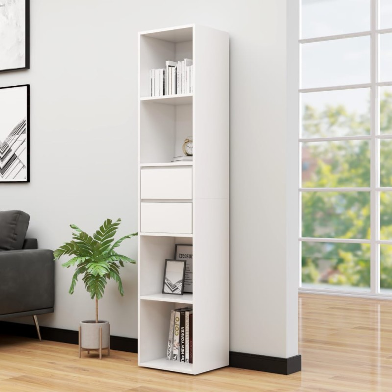 vidaXL Bücherregal Weiß 36x30x171 cm Holzwerkstoff vidaXL Bücherregal Weiß 36x30x171 cm Holzwerkstoff