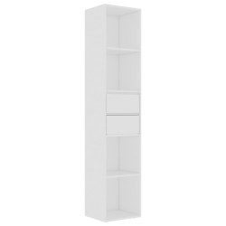 vidaXL Bücherregal Weiß 36x30x171 cm Holzwerkstoff
