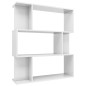 vidaXL Bücherregal/Raumteiler Hochglanz-Weiß 80x24x96 cm vidaXL Bücherregal/Raumteiler Hochglanz-Weiß 80x24x96 cm