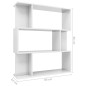 vidaXL Bücherregal/Raumteiler Hochglanz-Weiß 80x24x96 cm vidaXL Bücherregal/Raumteiler Hochglanz-Weiß 80x24x96 cm
