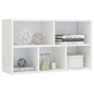 vidaXL Bücherregal/Sideboard Hochglanz-Weiß 50x25x80 cm Holzwerkstoff vidaXL Bücherregal/Sideboard Hochglanz-Weiß 50x25x80 cm Holzwerkstoff