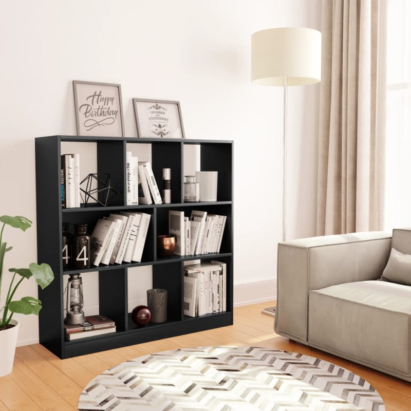 vidaXL Bücherregal Schwarz 97,5x29,5x100 cm Holzwerkstoff vidaXL Bücherregal Schwarz 97,5x29,5x100 cm Holzwerkstoff