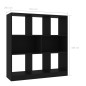 vidaXL Bücherregal Schwarz 97,5x29,5x100 cm Holzwerkstoff vidaXL Bücherregal Schwarz 97,5x29,5x100 cm Holzwerkstoff