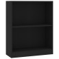 vidaXL Bücherregal Schwarz 60x24x74,5 cm Holzwerkstoff vidaXL Bücherregal Schwarz 60x24x74,5 cm Holzwerkstoff