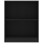 vidaXL Bücherregal Schwarz 60x24x74,5 cm Holzwerkstoff vidaXL Bücherregal Schwarz 60x24x74,5 cm Holzwerkstoff