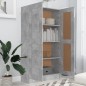 vidaXL Bücherregal Betongrau 82,5x30,5x150 cm Holzwerkstoff vidaXL Bücherregal Betongrau 82,5x30,5x150 cm Holzwerkstoff