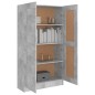 vidaXL Bücherregal Betongrau 82,5x30,5x150 cm Holzwerkstoff vidaXL Bücherregal Betongrau 82,5x30,5x150 cm Holzwerkstoff