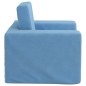 Schlafsofa für Kinder Blau Weicher Plüsch Schlafsofa für Kinder Blau Weicher Plüsch