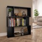 vidaXL Bücherregal/Raumteiler Schwarz 80x24x96 cm Holzwerkstoff vidaXL Bücherregal/Raumteiler Schwarz 80x24x96 cm Holzwerkstoff