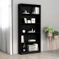 vidaXL Bücherregal 5 Fächer Schwarz 80x24x175 cm Holzwerkstoff vidaXL Bücherregal 5 Fächer Schwarz 80x24x175 cm Holzwerkstoff
