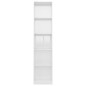 vidaXL Bücherregal 5 Fächer Hochglanz-Weiß 40x24x175 cm Holzwerkstoff vidaXL Bücherregal 5 Fächer Hochglanz-Weiß 40x24x175 cm Holzwerkstoff