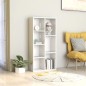 vidaXL Bücherregal Hochglanz-Weiß 50x25x106 cm Holzwerkstoff vidaXL Bücherregal Hochglanz-Weiß 50x25x106 cm Holzwerkstoff