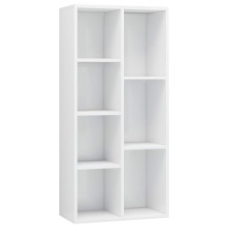 vidaXL Bücherregal Hochglanz-Weiß 50x25x106 cm Holzwerkstoff