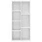 vidaXL Bücherregal Hochglanz-Weiß 50x25x106 cm Holzwerkstoff vidaXL Bücherregal Hochglanz-Weiß 50x25x106 cm Holzwerkstoff
