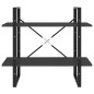 vidaXL Bücherregal 2 Fächer Grau 80x30x70 cm Holzwerkstoff vidaXL Bücherregal 2 Fächer Grau 80x30x70 cm Holzwerkstoff