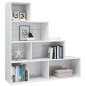 vidaXL Bücherregal/Raumteiler Hochglanz-Weiß 155x24x160 cm vidaXL Bücherregal/Raumteiler Hochglanz-Weiß 155x24x160 cm