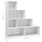 vidaXL Bücherregal/Raumteiler Hochglanz-Weiß 155x24x160 cm vidaXL Bücherregal/Raumteiler Hochglanz-Weiß 155x24x160 cm