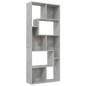 vidaXL Bücherregal Betongrau 67x24x161 cm Holzwerkstoff vidaXL Bücherregal Betongrau 67x24x161 cm Holzwerkstoff