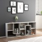 vidaXL Bücherregal Betongrau 67x24x161 cm Holzwerkstoff vidaXL Bücherregal Betongrau 67x24x161 cm Holzwerkstoff