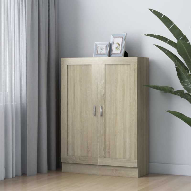 vidaXL Bücherschrank Sonoma-Eiche 82,5x30,5x115 cm Holzwerkstoff vidaXL Bücherschrank Sonoma-Eiche 82,5x30,5x115 cm Holzwerkstoff