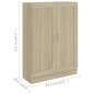 vidaXL Bücherschrank Sonoma-Eiche 82,5x30,5x115 cm Holzwerkstoff vidaXL Bücherschrank Sonoma-Eiche 82,5x30,5x115 cm Holzwerkstoff