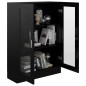 vidaXL Vitrinenschrank Hochglanz-Schwarz 82,5x30,5x115cm Holzwerkstoff vidaXL Vitrinenschrank Hochglanz-Schwarz 82,5x30,5x115cm Holzwerkstoff