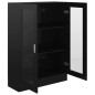 vidaXL Vitrinenschrank Hochglanz-Schwarz 82,5x30,5x115cm Holzwerkstoff vidaXL Vitrinenschrank Hochglanz-Schwarz 82,5x30,5x115cm Holzwerkstoff