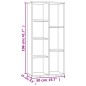 vidaXL Bücherregal Sonoma-Eiche 50x25x106 cm Holzwerkstoff vidaXL Bücherregal Sonoma-Eiche 50x25x106 cm Holzwerkstoff