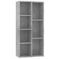vidaXL Bücherregal Betongrau 50x25x106 cm Holzwerkstoff vidaXL Bücherregal Betongrau 50x25x106 cm Holzwerkstoff
