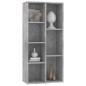 vidaXL Bücherregal Betongrau 50x25x106 cm Holzwerkstoff vidaXL Bücherregal Betongrau 50x25x106 cm Holzwerkstoff