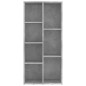 vidaXL Bücherregal Betongrau 50x25x106 cm Holzwerkstoff vidaXL Bücherregal Betongrau 50x25x106 cm Holzwerkstoff
