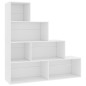 vidaXL Bücherregal/Raumteiler Weiß 155x24x160 cm Holzwerkstoff vidaXL Bücherregal/Raumteiler Weiß 155x24x160 cm Holzwerkstoff