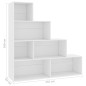 vidaXL Bücherregal/Raumteiler Weiß 155x24x160 cm Holzwerkstoff vidaXL Bücherregal/Raumteiler Weiß 155x24x160 cm Holzwerkstoff