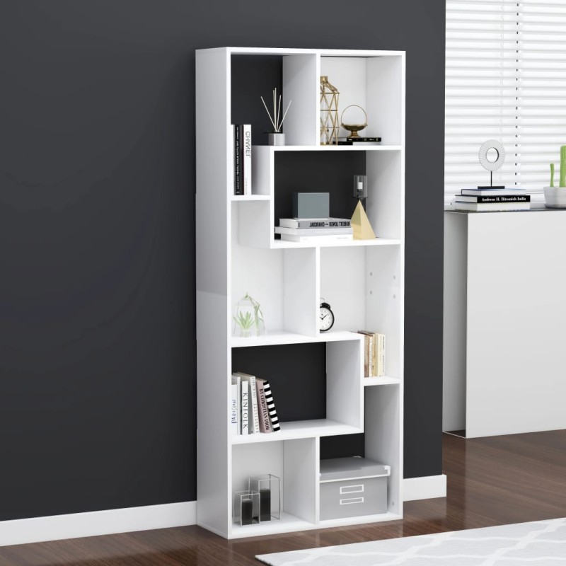 vidaXL Bücherregal Weiß 67x24x161 cm Holzwerkstoff vidaXL Bücherregal Weiß 67x24x161 cm Holzwerkstoff