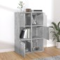 vidaXL Lagerschrank Betongrau 60x29,5x90 cm Holzwerkstoff vidaXL Lagerschrank Betongrau 60x29,5x90 cm Holzwerkstoff