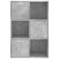 vidaXL Lagerschrank Betongrau 60x29,5x90 cm Holzwerkstoff vidaXL Lagerschrank Betongrau 60x29,5x90 cm Holzwerkstoff
