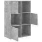 vidaXL Lagerschrank Betongrau 60x29,5x90 cm Holzwerkstoff vidaXL Lagerschrank Betongrau 60x29,5x90 cm Holzwerkstoff