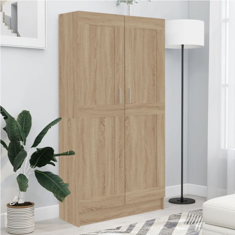 vidaXL Bücherregal Sonoma-Eiche 82,5x30,5x150 cm Holzwerkstoff vidaXL Bücherregal Sonoma-Eiche 82,5x30,5x150 cm Holzwerkstoff