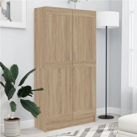 vidaXL Bücherregal Sonoma-Eiche 82,5x30,5x150 cm Holzwerkstoff