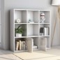 vidaXL Bücherregal Hochglanz-Weiß 98x30x98 cm Holzwerkstoff vidaXL Bücherregal Hochglanz-Weiß 98x30x98 cm Holzwerkstoff